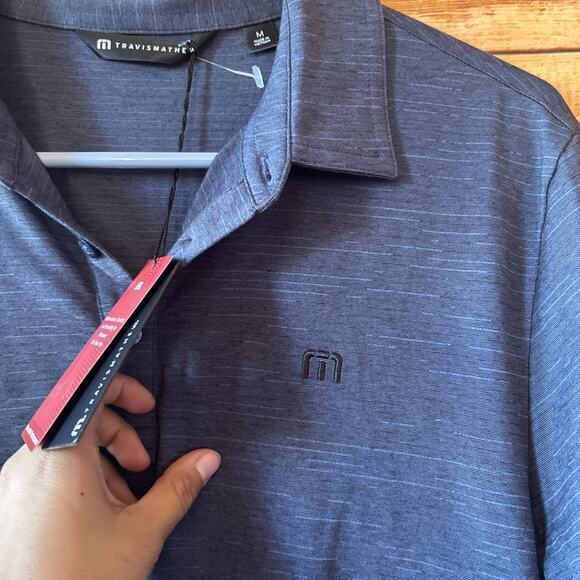 Travis Mathew The Heater Performance Polo Shirt Men's Size Medium NWT $90 - Picture 5 of 8